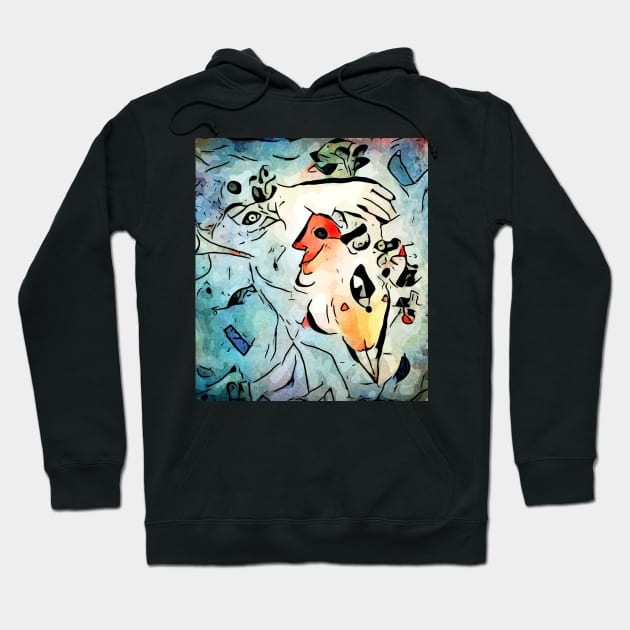 Miro meets Chagall (Le ciel bleu) Hoodie by Zamart20